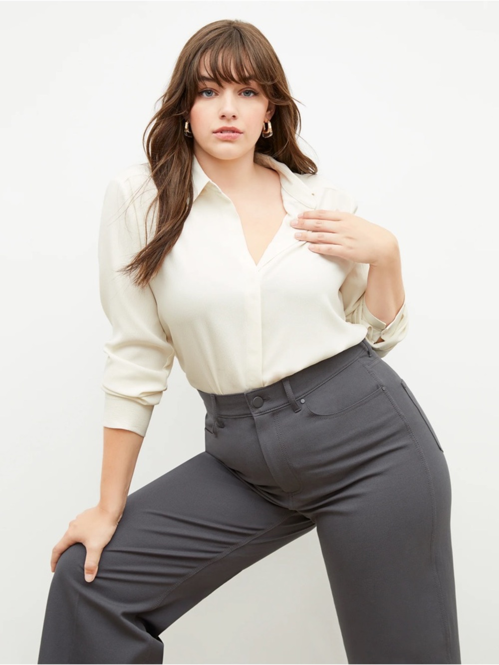 MM. Lafleur The Lagarde Shirt - Eco Soft Wave in Ivory Size 14 XL